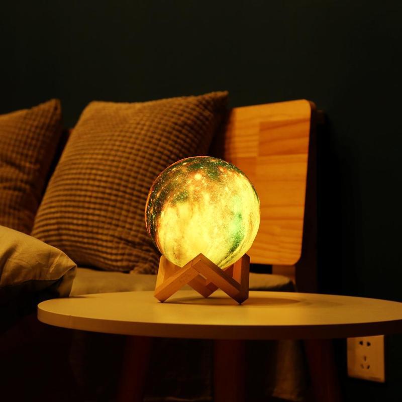 3D Printing Lunar Light Painting Night Light